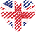 Logo of 10mejorespaginas-paraligar.com UK, Heart Shaped Image of UK flag.
